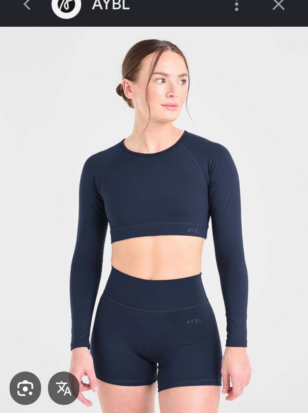 AYBL Long Sleeve Crop Top - Small